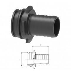 RACCORDO PORRTAGOMMA DRITTO T6M D.30 1091630