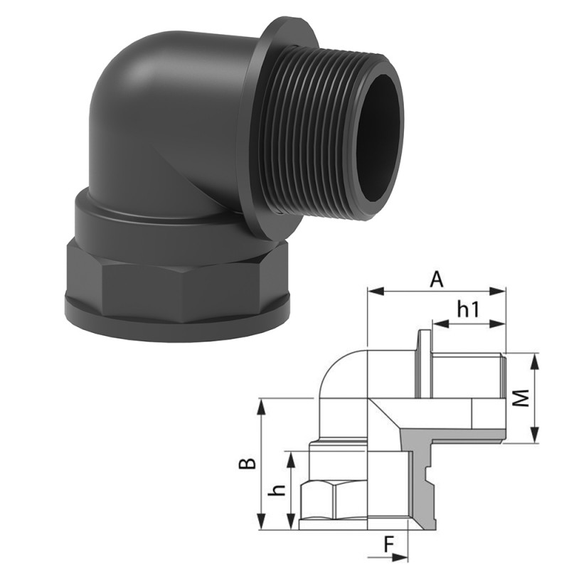 RACCORDO CURVO M-F 1"1/2 1262066