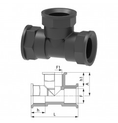 RACCORDO A T 1/2" F 1302020