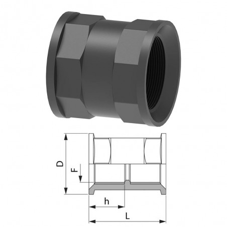 MANICOTTO 3/8" F 2302010