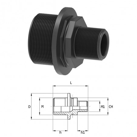 RIDUZIONE M-M 1/2"-1/4" 2402020