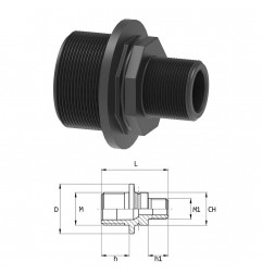 RIDUZIONE M-M 1/2"-3/8" 2402021