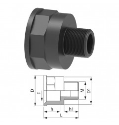 RIDUZIONE F-M 1/2"-1/4" 2452002