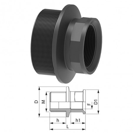 RIDUZIONE M-F 2"-1"1/4 2452075