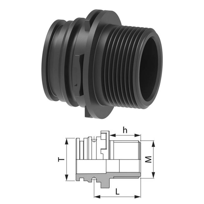 RACCORDO T3M 3/4"M 249133