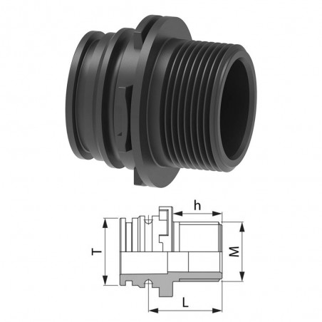 RACCORDO T5M 1"1/4M 249155