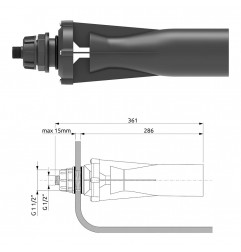 AGITATORE IDRAULICO FISSO UGELLO D.7 502167