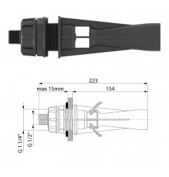 AGITATORE IDRAULICO DRITTO UGELLO 5 5022045