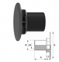 PRESA ANTIVORTICE 1"1/4 M 504105