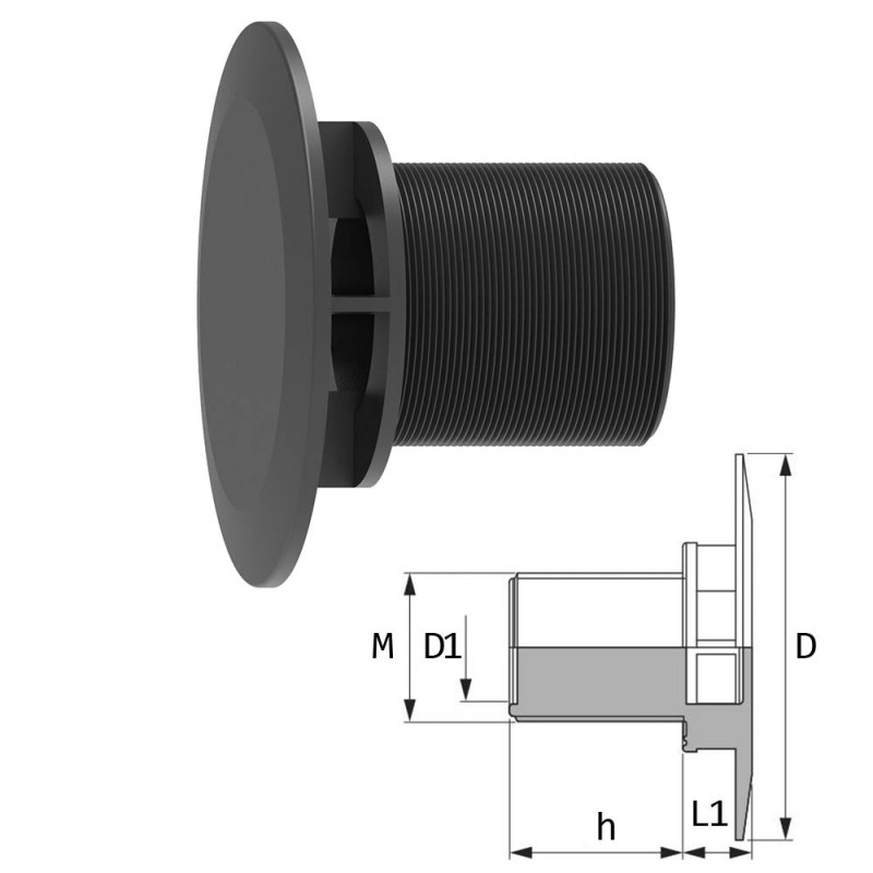 PRESA ANTIVORTICE 1"1/4 M 504105