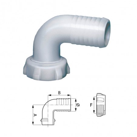 RACCORDO CURVO D.25 + GIRELLO 42X3 627425.060