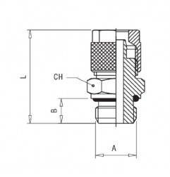 RACCORDO DRITTO M.6X1 A CALZAMENTO TUBO 6X4