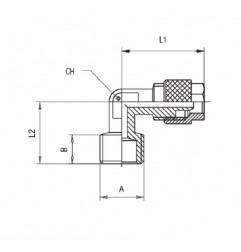 RACCORDO A L M.M12X1,5 A CALZAMENTO TUBO 6/4