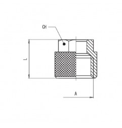 DADO M10X1 A CALZAMENTO TUBO 6/4