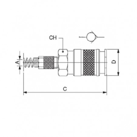 RUBINETTO RAPIDO PER TUBO 6X4