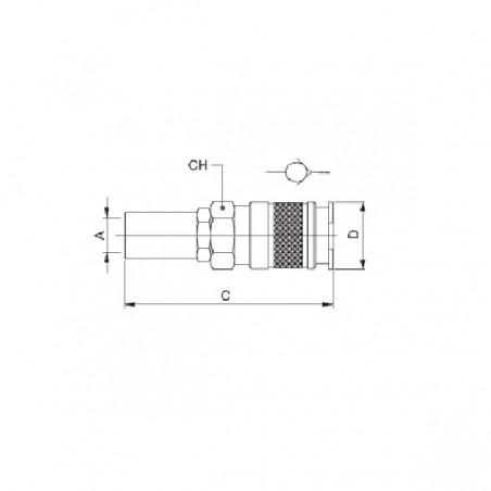 RUBINETTO PORTATUBO 14X6