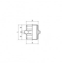 NIPLO CILINDRICO 3/8