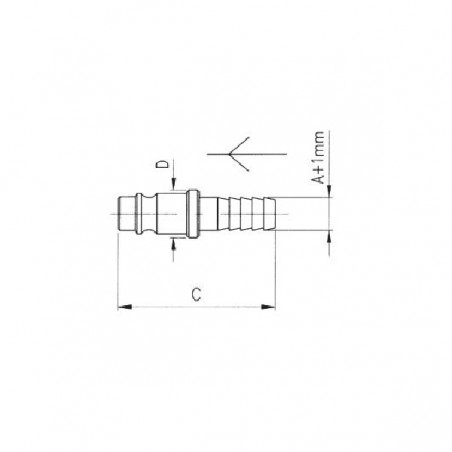 INNESTO CON ATTACCO A RESCA 8MM