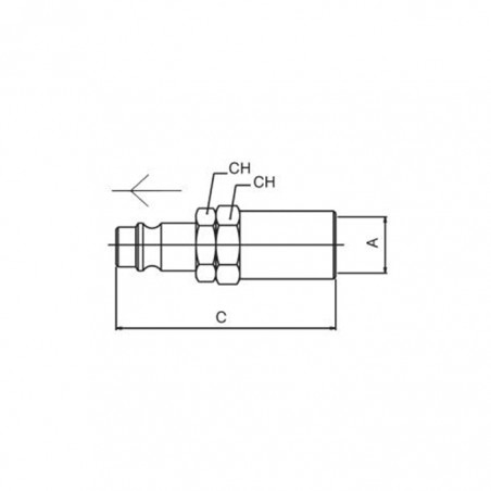 INNESTO PORTATUBO 14X6 SERIE EUROPEA