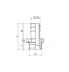 PORTAGOMMA M.1/4 CILINDRICO TUBO 6