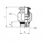 RACCORDO DRITTO M.1/8 AUTOMATICO TUBO 4