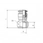 RACCORDO DIRITTO F.1/8 AUTOMATICO TUBO 4