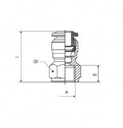 RACCORDO DIRITTO F.1/4 AUTOMATICO TUBO 4