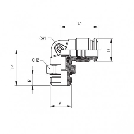 RACCORDO L AUTOMATICO M.M5 GIREVOLE TUBO 3