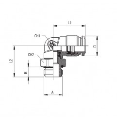 RACCORDO L AUTOMATICO M.M5 GIREVOLE TUBO 4