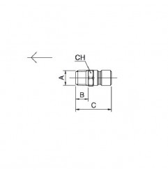 INNESTO 1/2" MASCHIO DN9 PR. INTERNAZ. X RAFFREDDAMENTO STAMPI