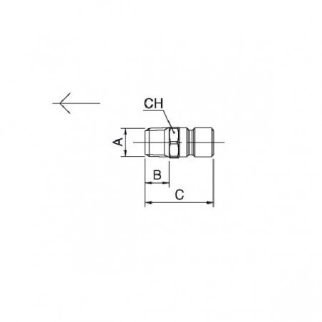 INNESTO 1/2" MASCHIO DN9 PR. INTERNAZ. X RAFFREDDAMENTO STAMPI