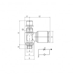 REGOLATORE ORIENTABILE 3/8"XT.12 X CILINDRO UNID. MANUALE