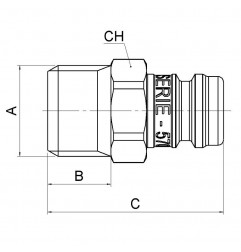 INNESTO M.1/4 CILINDRICO PER RAFFREDDAMENTO STAMPI