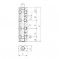 RIPARTITORE DOPPIO IN ALLUMINIO 3+3V ENTRATA 3/8 - USCITA 1/4