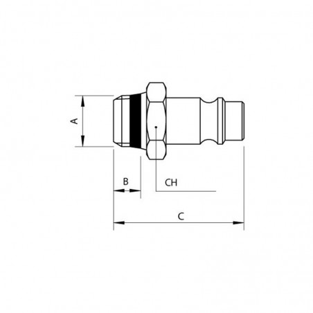 INNESTO CON ATTACCO M.1/4 SERIE EUROPEA AISI316