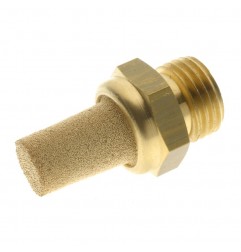 SILENZIATORE 1" 50 MICRON IN OTTONE SINTERIZZATO TRONCO CONICO