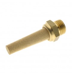 SILENZIATORE 1/8" 36 MICRON IN OTTONE SINTERIZZATO TRONCO CONICO