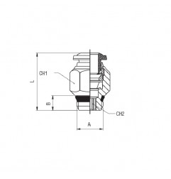 RACCORDO AUTOMATICO M.1/2 X T. 3/8 (9,52)