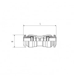 RACCORDO INTERMEDIO AUTOMATICO  3/8" (9,52)