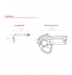 PISTOLA MANUALE PER OLI 1/2" BSP 30LT/MIN 70BAR CON TUBO FLEX F00966140 PIUSI