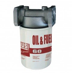 FILTRO A CARTUCCIA GASOLIO/OLIO  60L/MIN CON TESTATA 1" F0777200A PIUSI