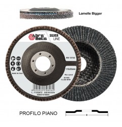 DISCO LAMELLARE 115 GR.40 ZIRCONIO SILVER PIANO BIGGER MONOLAM. SUPPORTO FIBRA