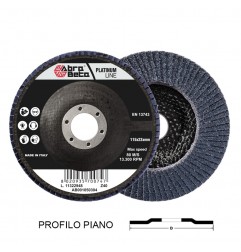 DISCO LAMELLARE 115 GR.40 ZIRCONIO PLATINUM PIANO MONOLAMEL. SUPPORTO IN FIBRA