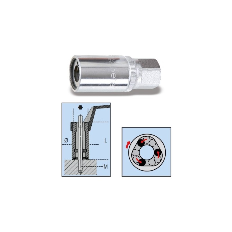 ESTRATTORE A RULLI PER VITI PRIGIONIERE M6 1433/6