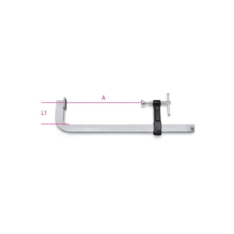 STRETTOIO A VITE 800 MM PER FALEGNAME 1591/800