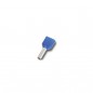 TERMINALE 2X2,5 MM A TUBETTO DOPPIO BLU CONFEZIONE 100 PEZZI 1634-TD/2X2,5B