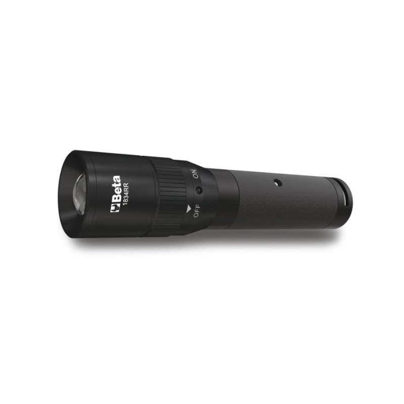 TORCIA 130 LUMEN LED RICARICABILE REGOLABILE PRESA ACCENDISIGARI BETA 1834RR