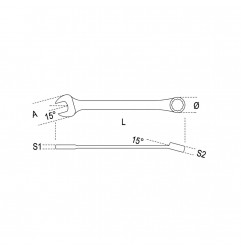 CHIAVE COMBINATA 1" 42AS/1