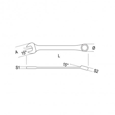 CHIAVE COMBINATA 1" 42AS/1