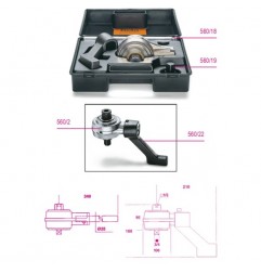 MOLTIPLICATORE DI COPPIA DESTRO SINISTRO 1300NM + ACCESSORI RAPPORTO 5:1 560/C2